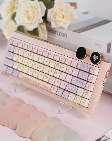 FOPATO D68 Gaming Mechanical Keyboard 68% RGB Hot Swappable Gasket Structure 3-Mode PBT Keycap