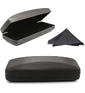 SMARTTOP Hard Shell Eyeglass Case- Glass Case With Cleaning Cloth, Glasses Case hard shell for me...