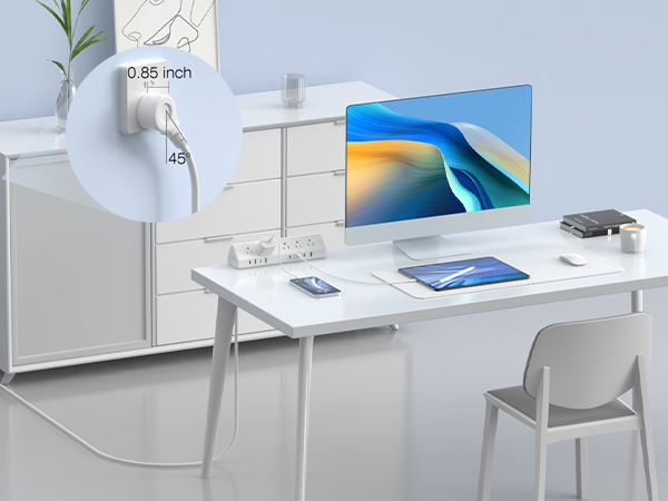 Desk Clamp Power Strip USB C
