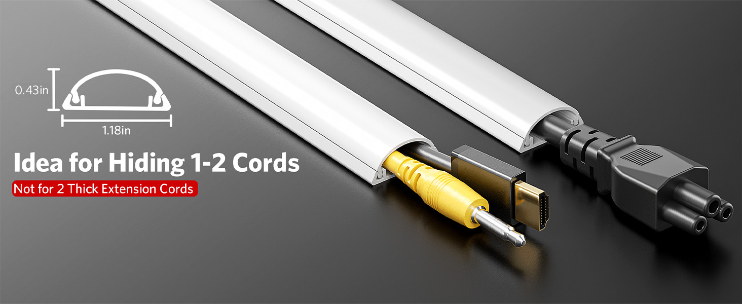 white cord hider