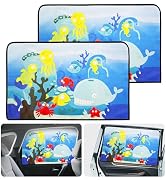 Linkstyle 2PCS Car Window Shade: Magnetic Kids Sun Shade for Steel Doors, Blackout UV Protection ...