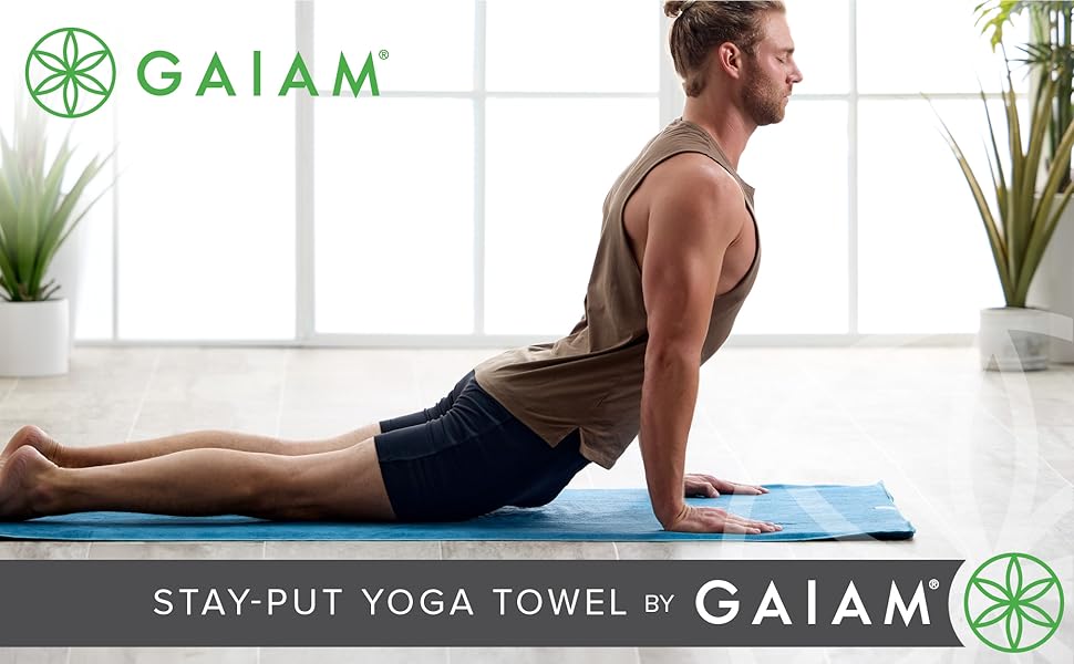 Gaiam Stay Put Yoga Towel
