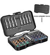42 in 1 Magnetic Ratchet Screwdriver sets with S2 Steel Bits | Multi tool set for Furniture Assem...
