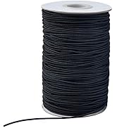 Zealor 100 Yards 2 mm Elastic Cord Stretch String Elastic Fabric String Beading Cord Craft Thread...