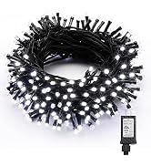 Brizled White Christmas Lights, 78.74ft 240 LED Mini String Lights Connectable, Plugin Christmas ...
