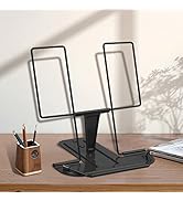 Honagu Book Stand for Reading, Adjustable Reading Rest Book Holder, Documents Holder, Sturdy Typi...