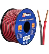 KENGIYEL 100FT 18 AWG Speaker Wire 2 Conductors Red Black Cable Hookup LED Lighting Strips Wire E...