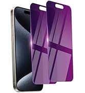 Ifaeveus 2 Pack Privacy Screen Protector for iPhone 15 Pro Tempered Glass 6.1inch Private Saver A...