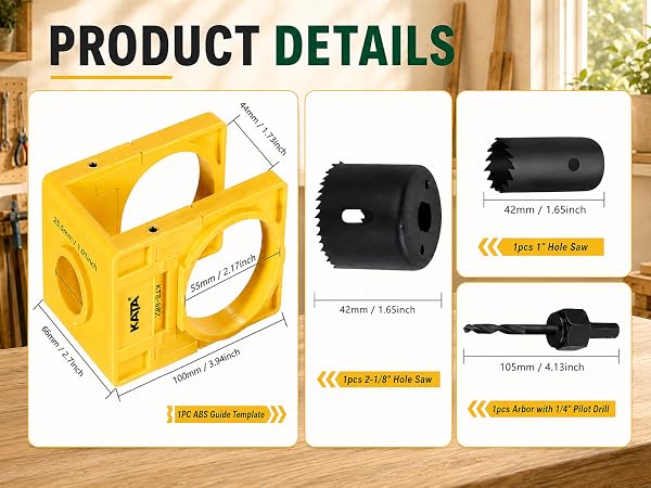 Door Lock Installation Set