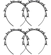 4Pcs Black Double Bangs Hairstyle Hairpin Headband With 8 Small Clips - Women Double Layer Twist ...