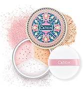 CATKIN Loose Setting Powder - Translucent Shimmer Finishing Powder, 3 Colors Even Skin Tone, Oil ...
