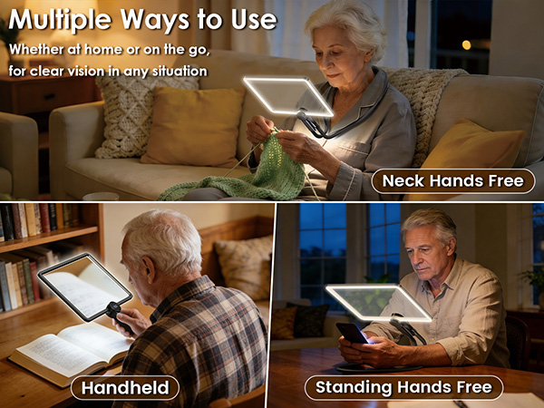 magnifying glasses neck