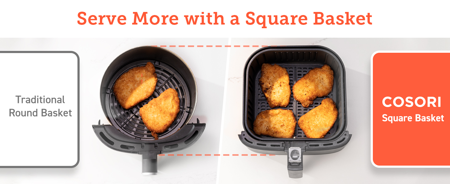 CP168 AIR FRYER COSORI square basket