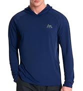 UVSAI Men’s UPF 50+ Hoodie Shirt Long Sleeve Permanent UV Sun Protection Vented Tee Performance f...