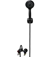 Dbbsfst Outdoor Shower Kit Fixture Dual Handle Solid Brass 4 Inch Center Mix Valve with 59 Inch H...