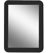 CEREM Locker Mirror Magnetic for Boys or Girls Locker, Black 5" x 7" - Real Glass Magnetic Mirror...