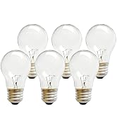 6 Pcs Light Bulbs Replacement for Lava Lamp Bulb 5032-6 40 Watt, 2700K Warm White, E26 Standard B...