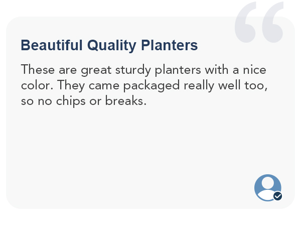Ceramic planters