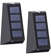 Uonlytech Outdoor Solar Lights for Fence Solar Wall Light Led Wall Lamp Led Solar Light Waterproo...