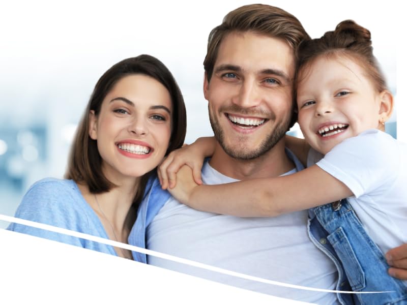Family smiling together