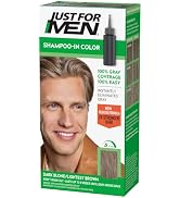Just For Men Shampoo-In Color (Formerly Original Formula), Mens Hair Color with Keratin and Vitam...
