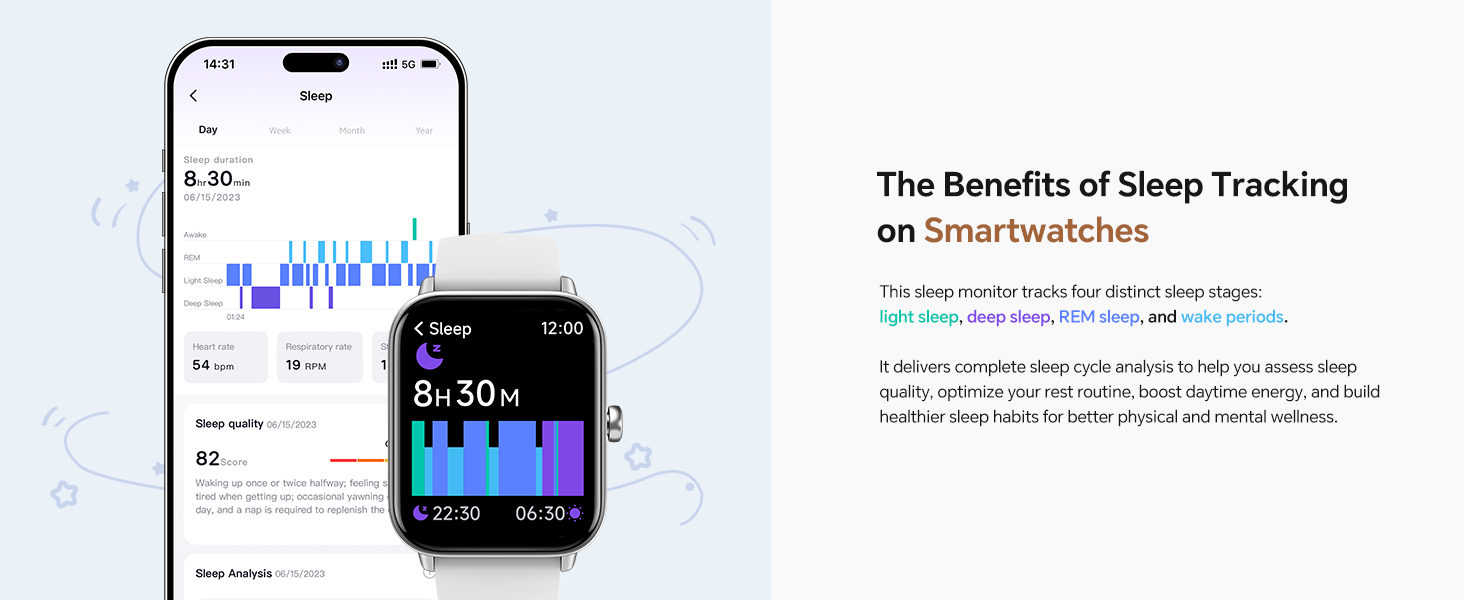 Sleep Tracking Smart Watch