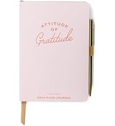 DesignWorks Ink Daily Gratitude Journal – 4.5" x 6.5" Aesthetic Mindfulness Journal with Pen - Gu...