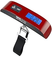 Dr.meter Luggage Scale: Travel Essentials, Backlight LCD Display 110lb/50kg Luggage Weight Scale ...
