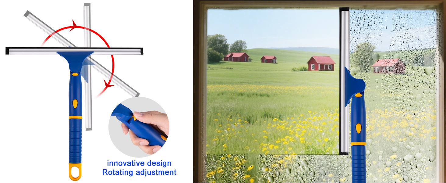 shower glass cleaner squeegee
