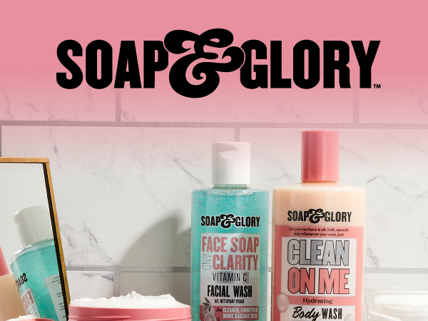 soap and glory face soap and clarity clean on me