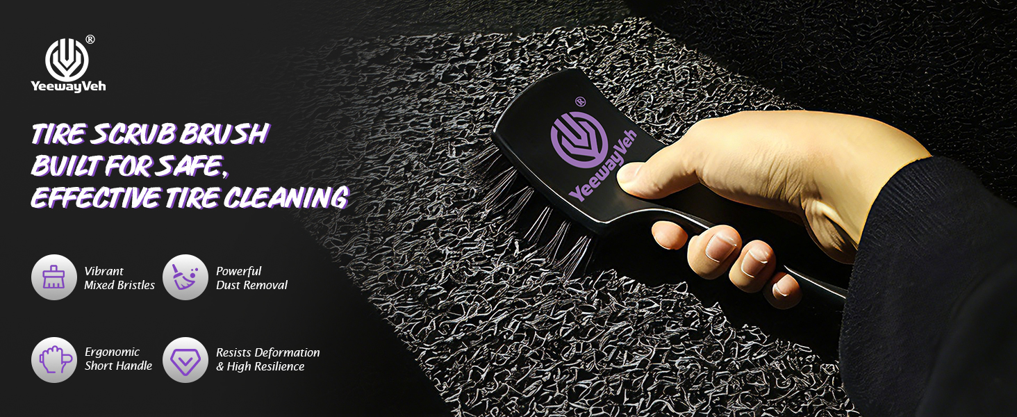 Tire scrub brush