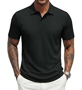 MAGNIVIT Mens Polo Shirts Short Sleeve Quick Dry Moisture Wicking Pique UPF80+ Casual Collared Go...