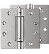 2 Pack Door Closer Hinge Self Closing, 4.5" x 4.5" Automatic Door Closer Hinge with Square Corner...