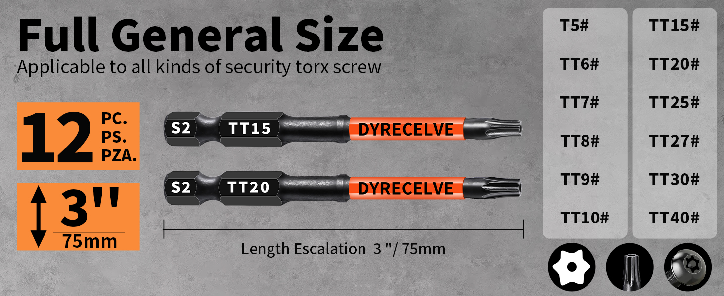 star drill bit torx bit set 1/4 drive torx impact bit set star drill bit set star screwdriver bits