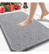 Arotive Bathroom Rugs 30x20, Extra Soft Absorbent Shaggy Chenille Bath Rugs, Machine Washable Rub...