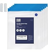 OUII Sous Vide Bags Only Kit For Anova and Joule Cookers, 20 Extra Large Reusable BPA Free Food V...