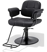 WINEDYOUNG Salon Chairs for Hair Stylist Chair Extra-Wide Seat Salon Chair Hydraulic Pump Hair Ba...