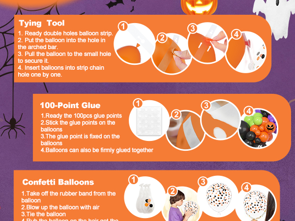 halloween balloon garland