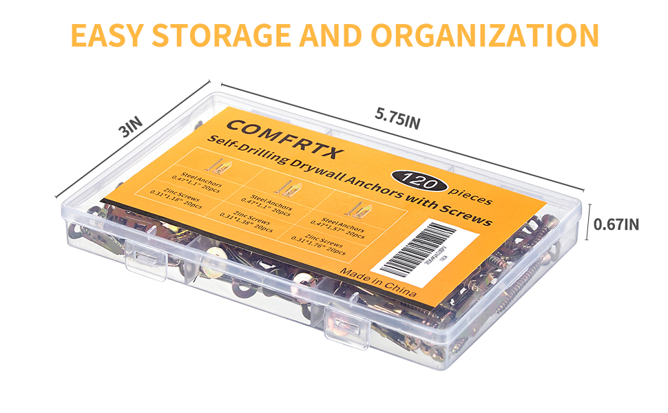 easy storage and organization