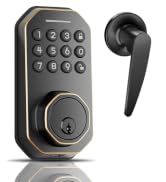 Ulecoce Keyless Entry Door Lock with Handle Set | Electronic Deadbolt for Front Door, Auto Lock, ...