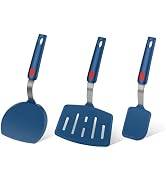 Contiup Silicone Spatula Set of 3,Heat Resistant Kitchen Utensils for Nonstick Cookware, Spatulas...
