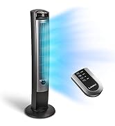 Lasko Oscillating Tower Fan, Quiet Fans with Remote, for Bedroom, Living Room, Office, Tower Fan ...