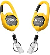 Retractable Keychain, Heavy Duty Carabiner Badge Holder, Tactical ID Badge Reel with 32” Steel Re...