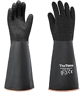 ThxToms Heavy Duty Rubber Gloves, Versatile Latex Chemical Resistant Gloves, Upgraded with Anti-S...