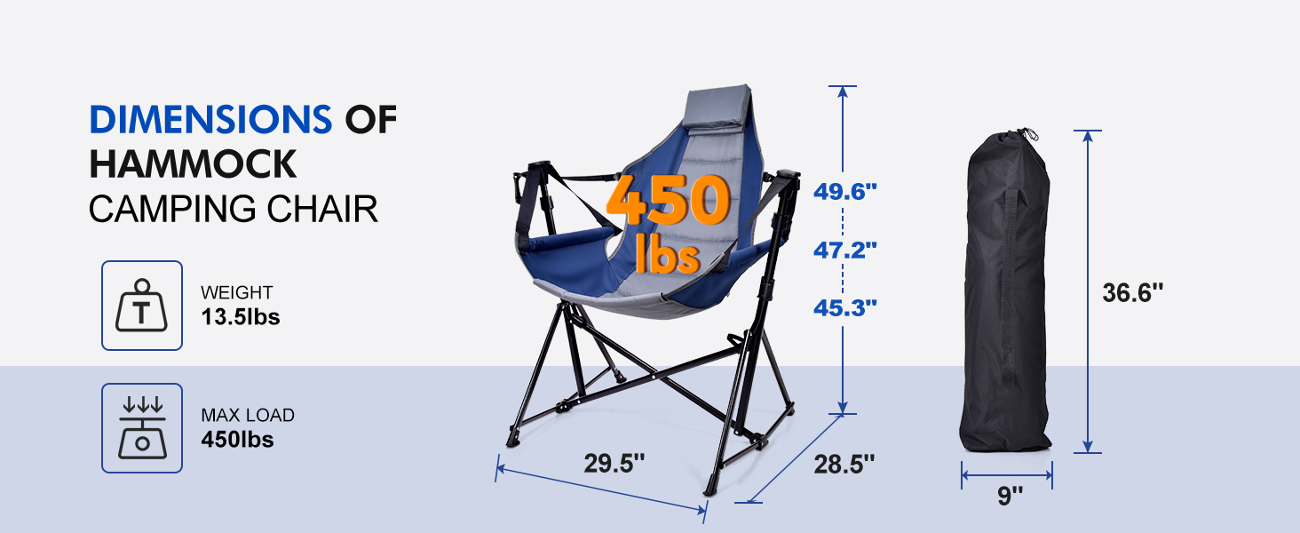 swinging folding chair