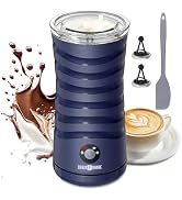 Milk Frother, Paris Rhône 4-in-1 Milk Steamer and Frother, Hot & Cold Foam Milk Warmer with Tempe...