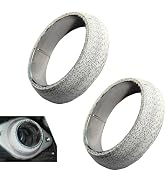 Qurbuns 2 PCS Car Exhaust Manifold Gaskets, Flange Exhaust Muffler Gasket, Graphite Construction ...