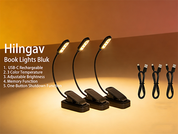 USB-C Rechargeable Book Light