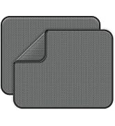 SUBEKYU Microfiber Dish Drying Mat for Kitchen Counter, Absorbent Dishes Drainer/Rack Pad for Cou...