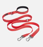 EXCELLENT ELITE SPANKER Reflective Dual Dog Leash Double Dog Leash 5FT Multiple Dog Leash with Pa...